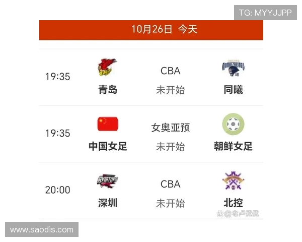 今晚足球赛与CBA赛事同步直播指南